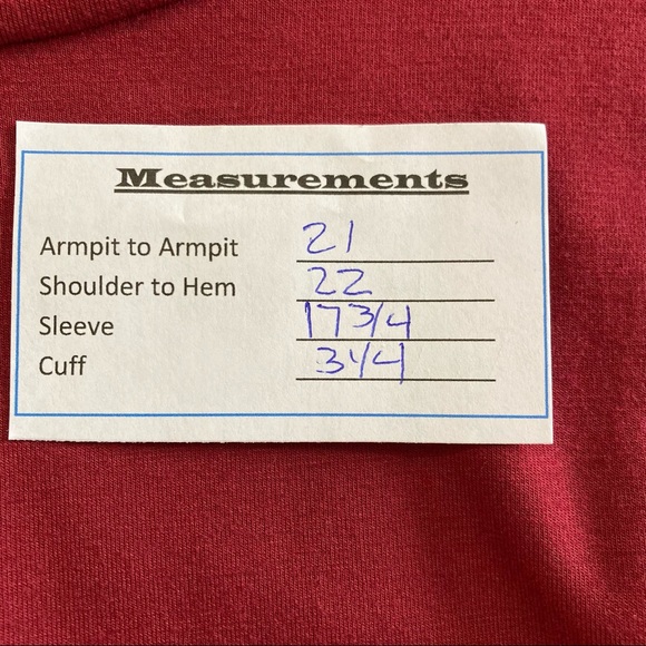 SOFT SURROUNDINGS RED LONG SLEEVE TUNIC SIZE SMALL PETITE - Picture 10 of 10